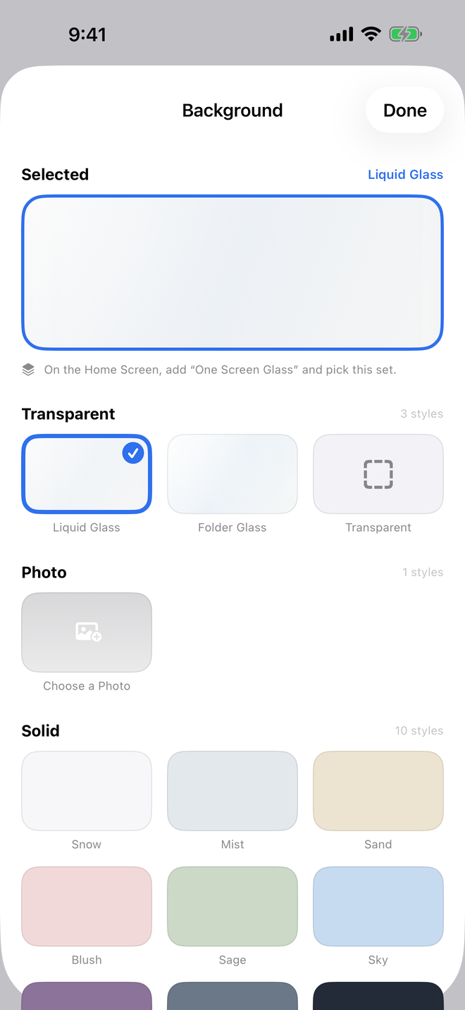 Background picker